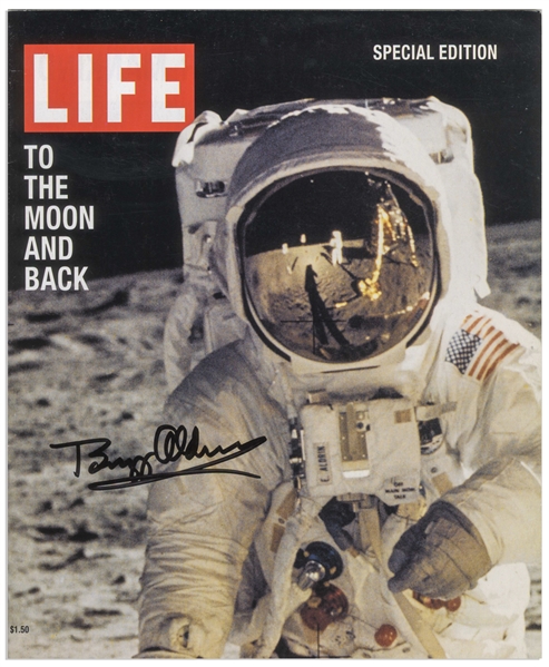 Buzz Aldrin Signed ''Life'' Magazine Commemorative Issue